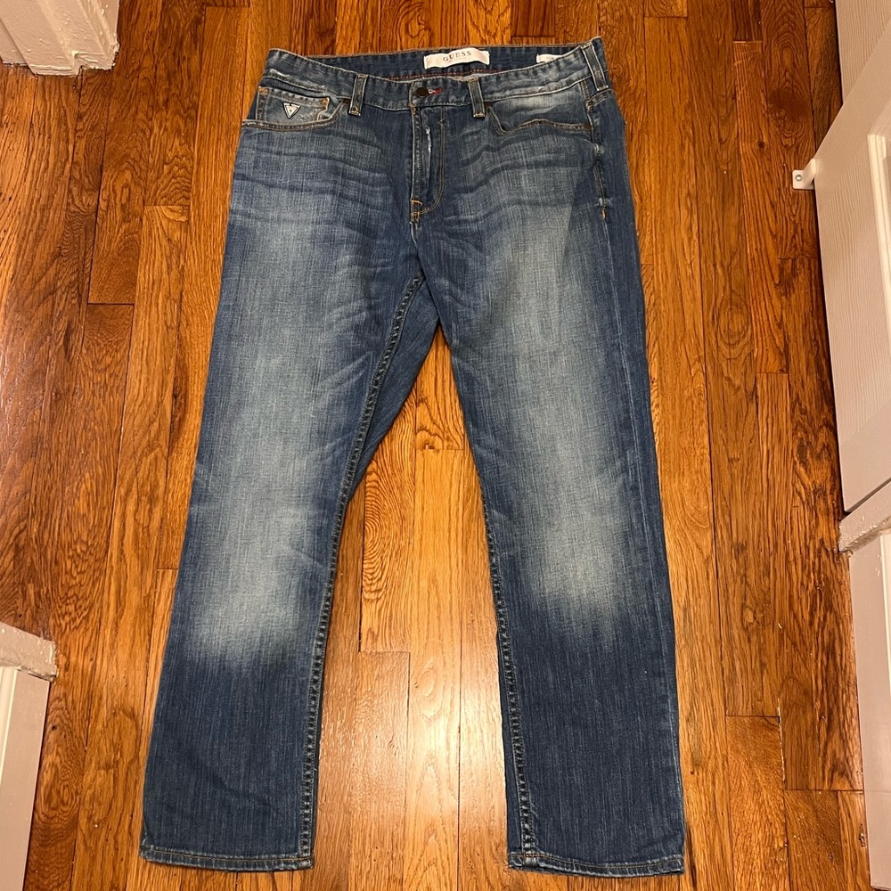 Guess Mens Slim Straight Jeans